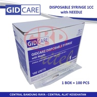 Gidcare 1cc Disposable Syringe (syringe) + Needle
