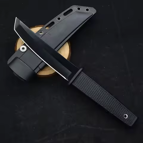 Fixed Blade Knife 8Cr13Mov Blade Nylon Fiber Handle With Kydex Sheath Straight Knives Hunting EDC To