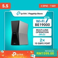 TP-Link Archer BE805 WiFi 7 BE19000 Tri-Band Dual 10G Ports Router with EasyMesh HomeShield