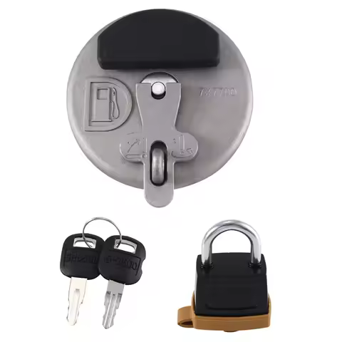 Replacement Locking Fuel Tank Cap With Padlock 7X7700 For Caterpillar CAT Dozer Excavator D6R D5C 31
