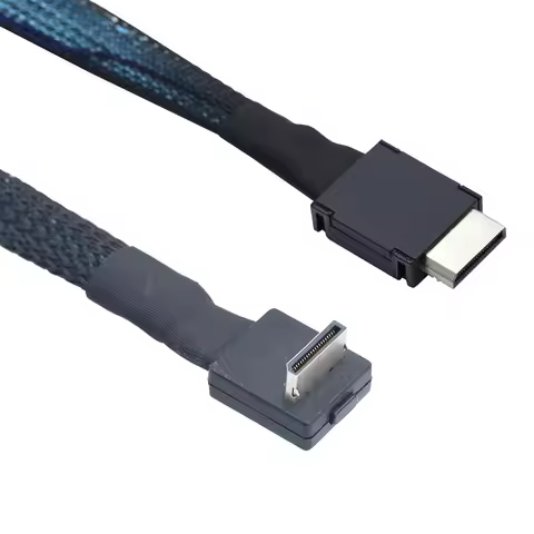 OcuLink PCIe PCI-Express SFF-8611 4i 42P Straight To OcuLink SFF-8611 4I 90 Degree for SSD Data Acti