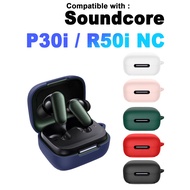 For Anker Soundcore P30i / R50i NC Earphone Soft Shockproof Silicone Protective Cover with Keychain