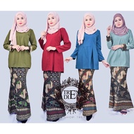 Baju Kurung Moden Matching Batik Hasya Arina [Saiz : XS-XL] - Kain Berkualiti/Jahitan Kemas & Cantik