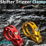 JENNIFERDZSG Bike Shifter Lever Clamp, Aluminum Alloy CNC Cutting Bicycle Shifter Trigger Clamp, 22.