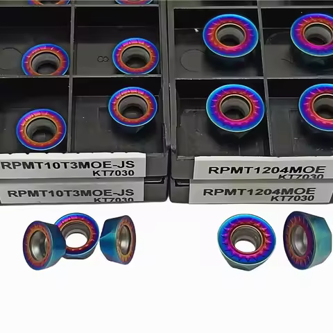 100% Original RPMT1204MOE RPMT10T3M0E-JS High Quality CNC Lathe Tool Carbide Insert Lathe Cutting To
