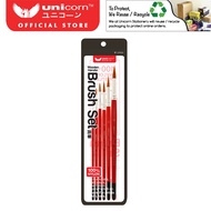 Unicorn Stationery Artist Nylon Brush 000/00/0/1/2/3/4/5/6/7/8/10/11/12 UAB-555DX-A / UAB-555DX-B / 