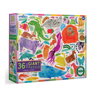 eeboo Animal Voices 36 Pc Giant Puzzle จิ๊กซอว์รูปเสียงของสัตว์ชนิดต่างๆ แบบ 36 ชิ้น