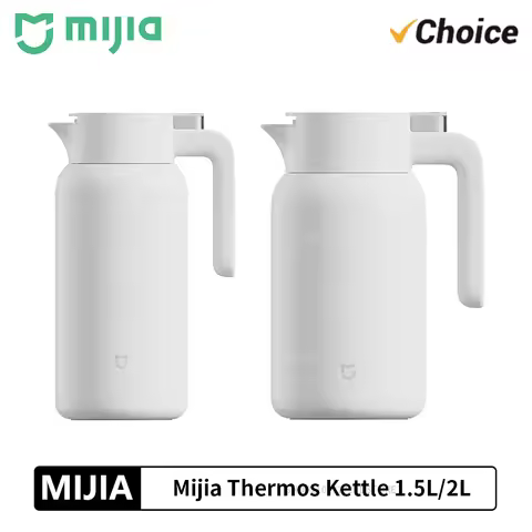 NEW MIJIA Thermos Kettle Vacuum Insulated Bottle for Hot/Cold Drinks 1.5/2.0L 60oz Coffee Carafe Hot