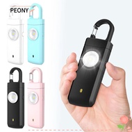 PEONYSG Personal Alarm Safety Keychain, Portable ABS Emergency LED Torch Keyring, 130dB Panic Securi