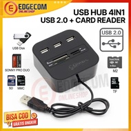 USB 2.0 HUB 4IN1 USB 3 PORT + CARD READER SD TF MMC M2 CARD