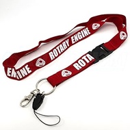 Rotary13B1 Red Rotary Engine Lanyard
