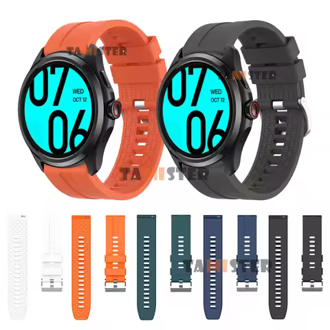 Sports Silicone Watch Strap For Ticwatch Pro 5 Enduro Replacement Wristband Correa For Ticwatch Atla