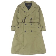 成色極佳的 BURBERRY 4551350 100% 純棉 logo 紐帶風衣，春季外套，卡其色，44 碼，帶隔層，意大利製造，正品，男士