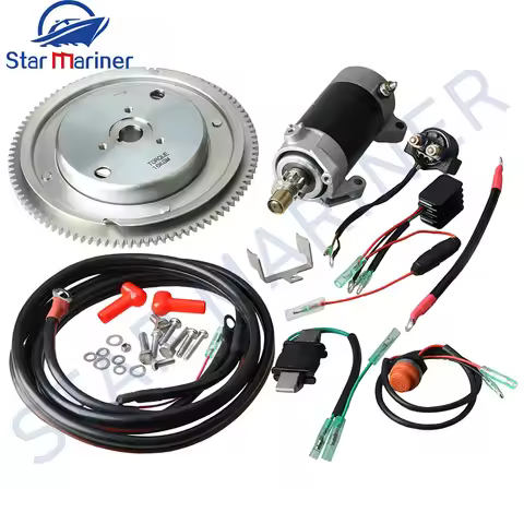 Electric Start Kit For YAMAHA Outboard Motor E60H 2 Stroke 60HP Model 6K5 Boat Engine Accessories Re