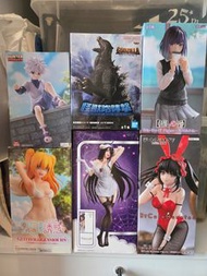 （全新未拆非完美盒不散）獵人 哥斯拉 雅兒貝德 時崎狂三 QP動漫Figure景品 公仔 pvc 送圖2共8盒