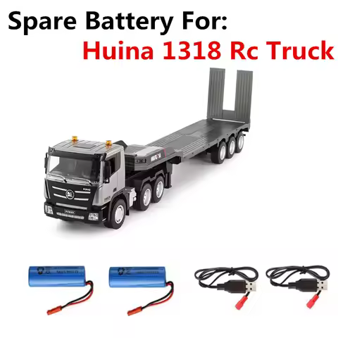3.7v 500mAh Battery / Charging Cable Suitable For: Huina 1318 Rc Truck 1318 Battery