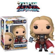 Original Funko POP! Marvel Thor: Love and Thunder - Mighty Thor without Helmet (Unmasked) 1076 Exclusive to Books-A-Million