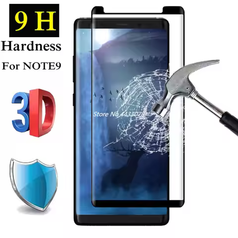 3D Full Glue Cover For SAMSUNG Galaxy S8 S9 Plus Note 8 9 Tempered Glass Screen Protector For Note8 