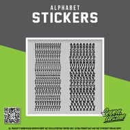 [Custom] A3 Alphabet Sticker | Number Sticker | Sticker Abjad