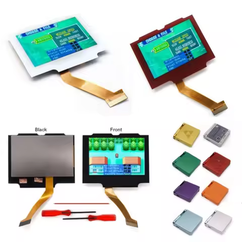 V5 3.0 inch HD GBA SP IPS Drop in pre-Laminated LCD Kits Screen for Gameboy Advance SP Black/Red/Whi