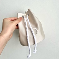 🌟C.Dior Beaute Snowy White Drawstring Pouch❄️Elegant Makeup Bag | Beg Serut Putih | 高级感抽绳化妆袋 ✨