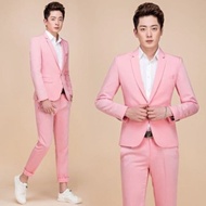 Pink men's suit / Men's suit 1 set / Complete men's suit suit Latest men's suit / Men's blazer suit