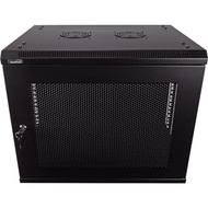 NavePoint 9U Server Rack Enclosure - 17.7” Deep, 9U Wall Mount Network Cabinet with Locking Perforat