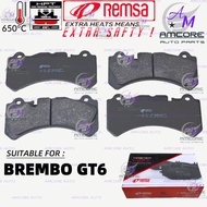 BREMBO GT6 / CTS V6 / BM6 BRAKE PAD - BRAND REMSA BRAKE PAD / BREMBO GT6 CTS V6 BM6 6 POT CALIPER BR