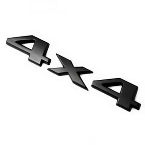 Black Silver Car Badges Metal Decal Plate Adhesive No Fade 3D car stickers accessories for BMW KIA A
