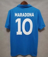 เสื้อฟุตบอล Maradona Classic Vintage 86 87 เสื้อแข่งฟุตบอลแขนสั้นสไตล์ย้อนยุคสำหรับทุกเพศทุกวัย ชุดก