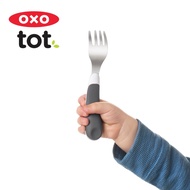 美國OXO tot 寶寶握叉匙組-大象灰 OX0402031A