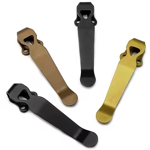 1pc Benchmade Griptillian Deep-Carry Titanium Pocket Clip: Replacement Clip for Griptillian Bugout 5