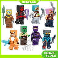 Minecraft Diver Tamer Ninja Fox Rogue (Kompatibel) Miniatur Boneka Blok Bangunan Rakitan Mainan Hadiah