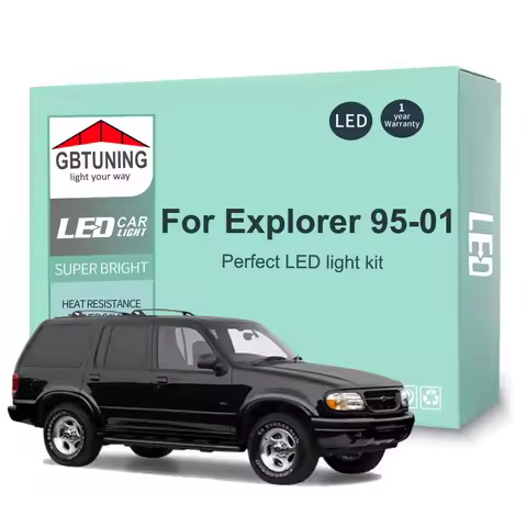 11Pcs LED Interior Light Bulb Kit For Ford Explorer MK2 1995 1996 1997 1998 1999 2000 2001 Car Indoo