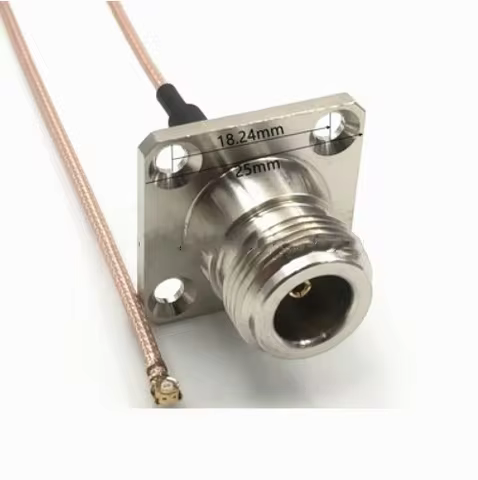 RG178 extension Cable UFL U.FL to N Female 4 hole flange Waterproof connector Mini PCI WIFI WLAN