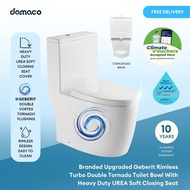 [FREE INSTALL] Branded Upgraded Geberit Rimless Turbo Double Tornado Toilet Bowl With Heavy Duty URE