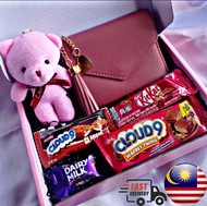 [TERMURAH] Surprise Gift Box with Teddy Bear Chocolate Gift Box Hadiah Birthday Box Anniversary Gift