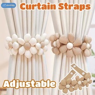 MLADEN Flower Curtain Straps Elastic Curtain Buckle Adjustable Binding Ropes Curtain Accessories