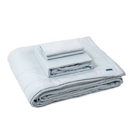KAPAS LUXE | Quilted Comforter Set | 100% ELS Cotton Casing + Bamboo Fill | Includes Fitted Bedsheet