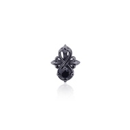 AKE The Amaranthine Cross Radiance Stud Earring -Black Rhodium