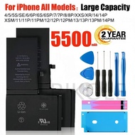 Original High capacity Phone Battery For Phone 6 S 7 8 Plus SE X Xr Xs Max 11pro max free tools