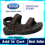 รองเท้าแตะ Scholl ผู้ชายรองเท้าแตะ Scholl รองเท้าบุรุษ Scholl สำหรับผู้ชายรองเท้าแตะรองเท้าแตะหนังผู