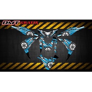 Decal Sticker for MIO i 125,  M3 Blue Stripe