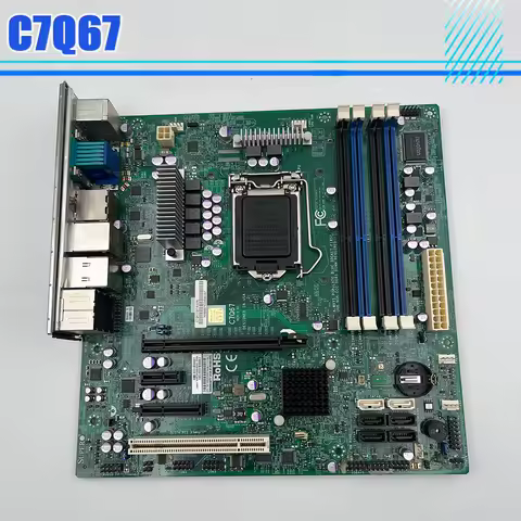 Server Motherboard 2nd Generation Core i3 i5 i7 Series LGA1155 DDR3 PCI-E 2.0 C7Q67