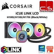 Corsair iCUE LINK LCD AIO Liquid CPU Cooler - H100i/H150i/H170i (Black/White)
