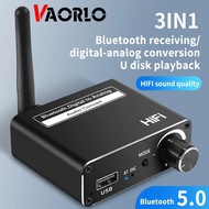 【Big-promotion】 Vaorlo 3 In 1 Coaxial Optical Fiber Dac Bluetooth-Compatible 5.0 Digital To Analog Audio Converter 3.5mm Aux Adapter