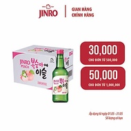 [CHÍNH HÃNG] Soju Hàn Quốc JINRO VỊ ĐÀO 360ml - Thùng 20 chai