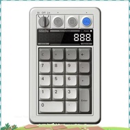 Retro 18 Mechanical Numpad for  Android Bluetooth 2.4G USB-C Support Calculator Mode with Hot-Swappa