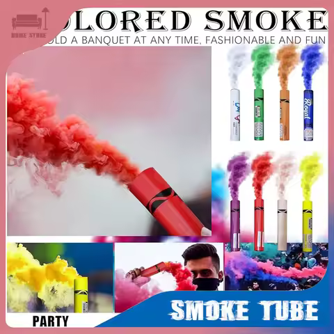 1/3/5/10pcs 8 Colors Handheld Smokes Tube Stage Wedding Party Atmosphere Creativity Fog Smoke Prop S