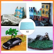 [Kloware2] 2Pcs Foam Board Diorama Base Polystyrene Boards DIY Model Material Diorama Base for Hobby